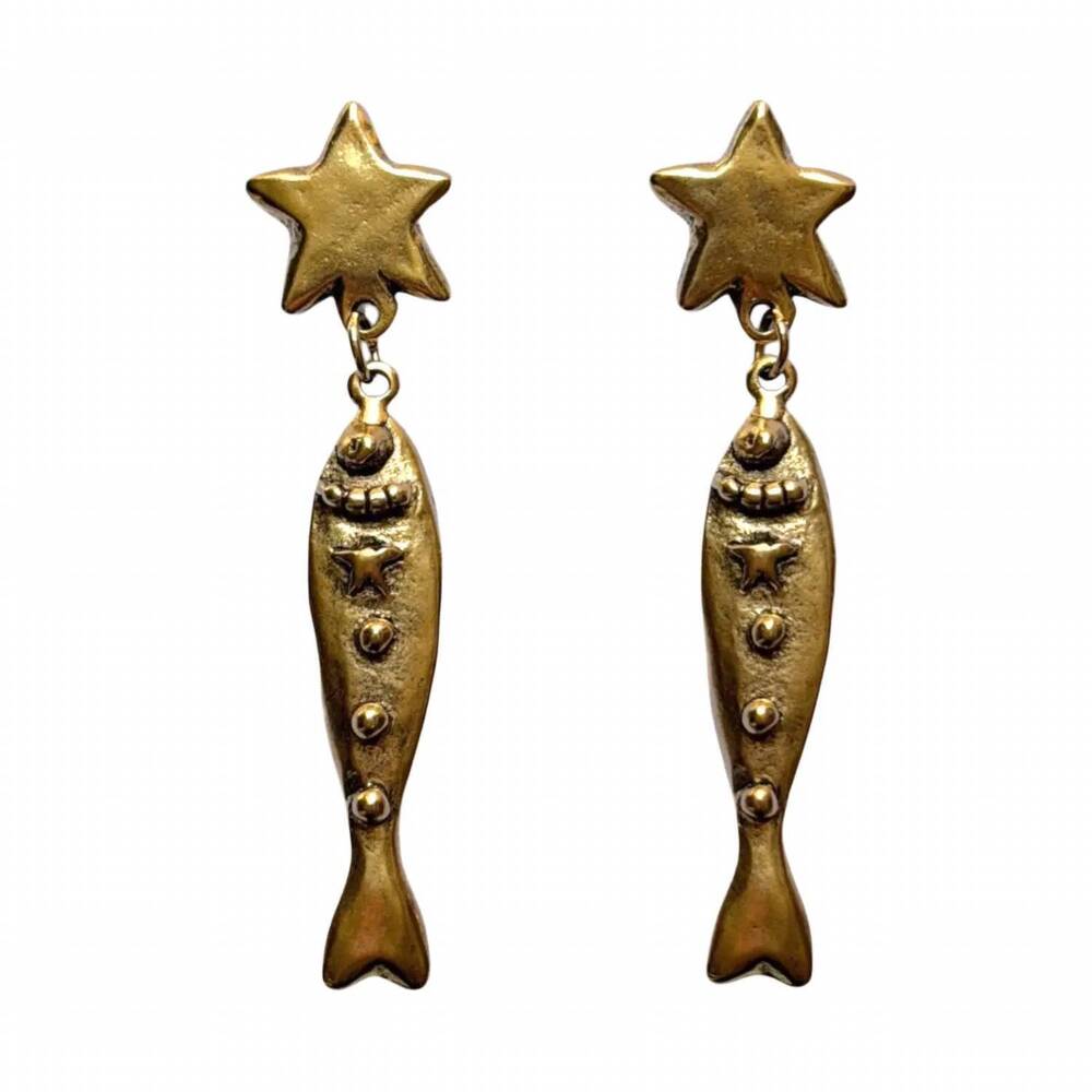 NEW SCCOLLECTION women's finn earrings in gold